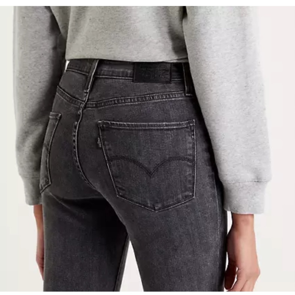 Levi’s high rise skinny black wash denim jeans - Picture 2 of 8